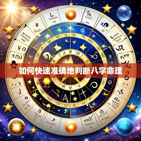 如何快速准确地判断八字命理