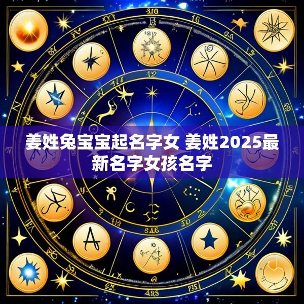姜姓兔宝宝起名字女 姜姓2025最新名字女孩名字