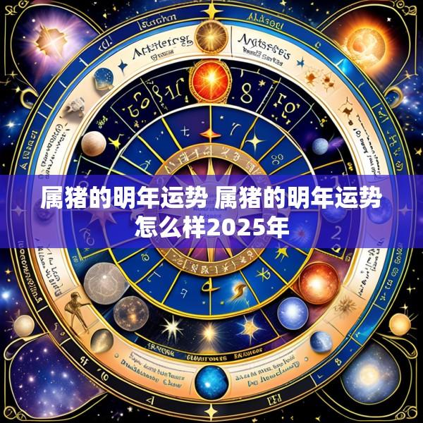 属猪的明年运势 属猪的明年运势怎么样2025年