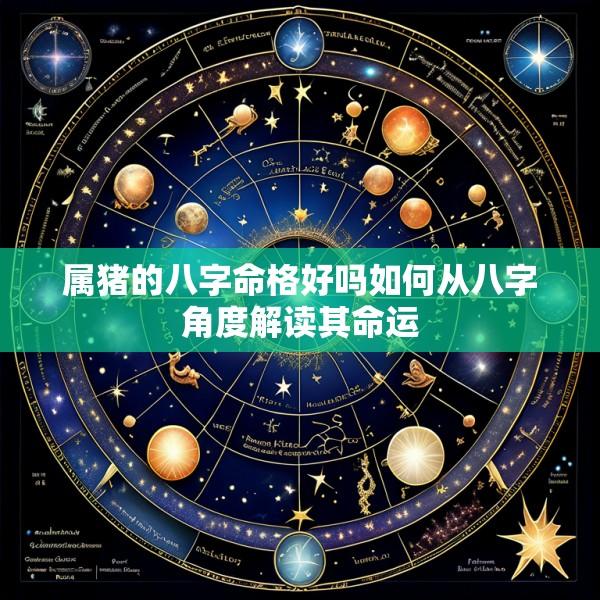 属猪的八字命格好吗如何从八字角度解读其命运