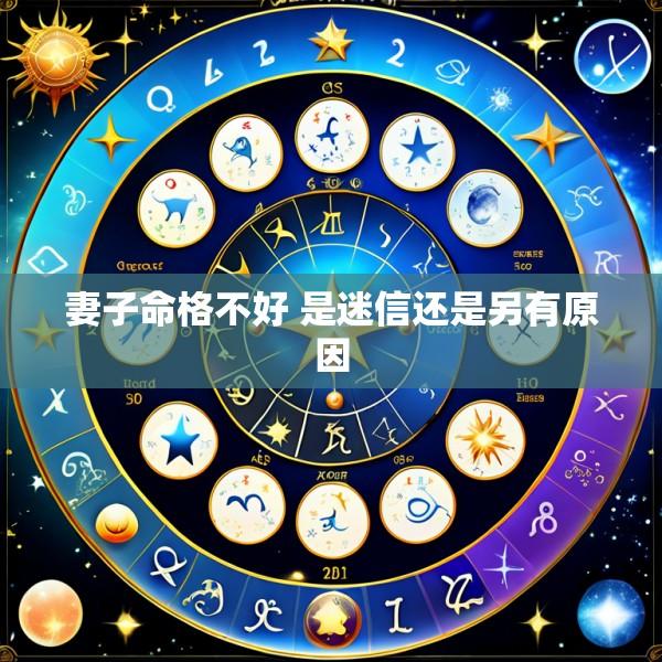 妻子命格不好 是迷信还是另有原因