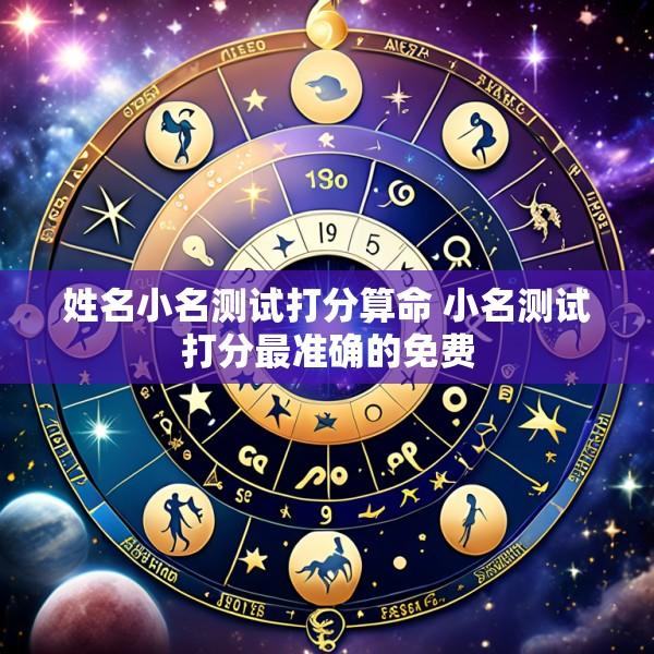姓名小名测试打分算命 小名测试打分最准确的免费