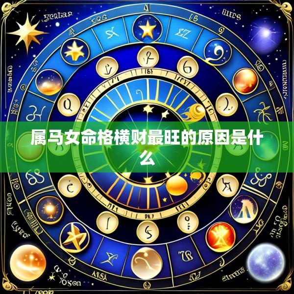属马女命格横财最旺的原因是什么