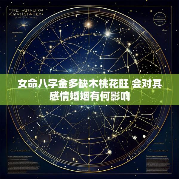 女命八字金多缺木桃花旺 会对其感情婚姻有何影响