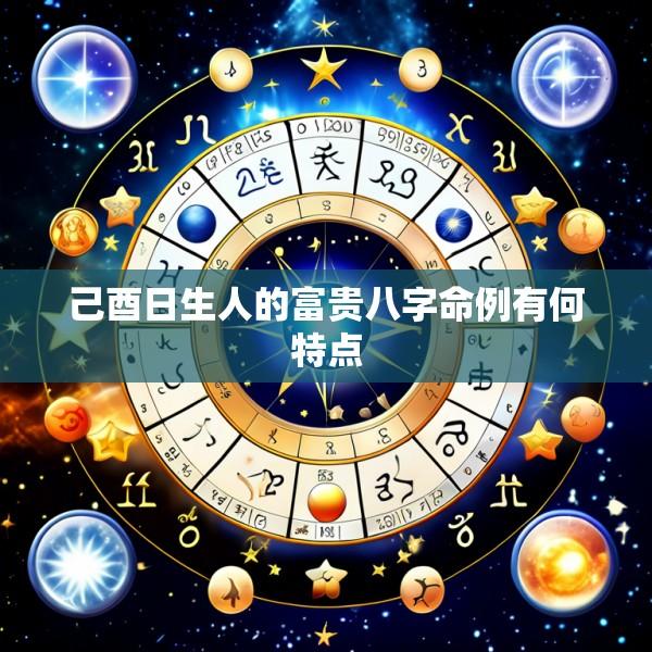 己酉日生人的富贵八字命例有何特点