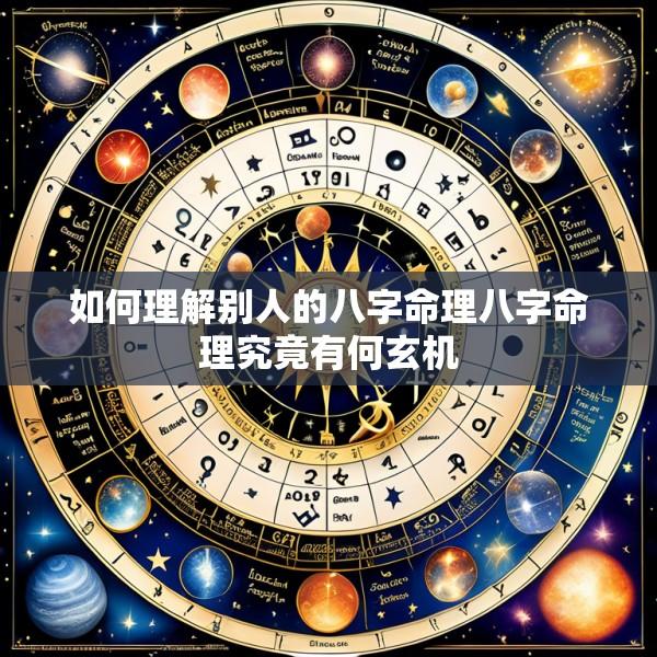 如何理解别人的八字命理八字命理究竟有何玄机