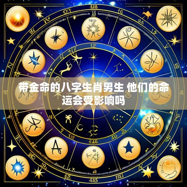 带金命的八字生肖男生 他们的命运会受影响吗