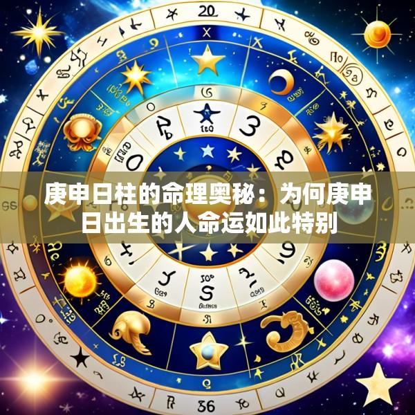 庚申日柱的命理奥秘：为何庚申日出生的人命运如此特别