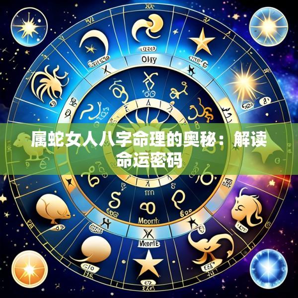 属蛇女人八字命理的奥秘：解读命运密码