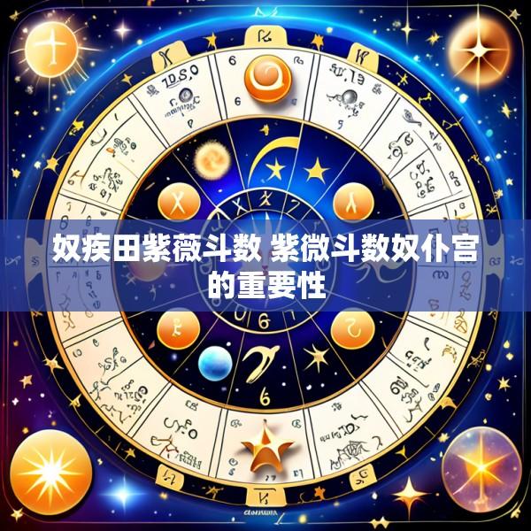奴疾田紫薇斗数 紫微斗数奴仆宫的重要性