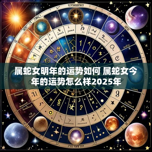 属蛇女明年的运势如何 属蛇女今年的运势怎么样2025年
