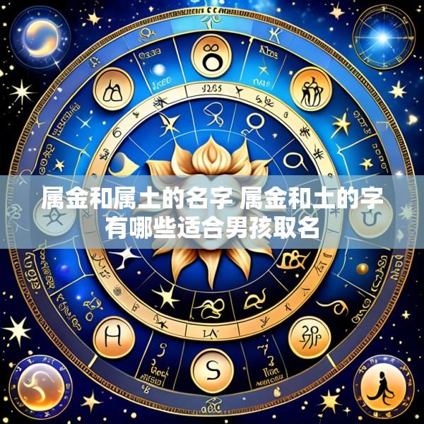 属金和属土的名字 属金和土的字有哪些适合男孩取名
