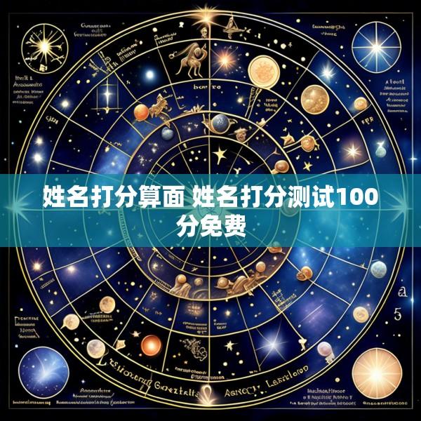 姓名打分算面 姓名打分测试100分免费