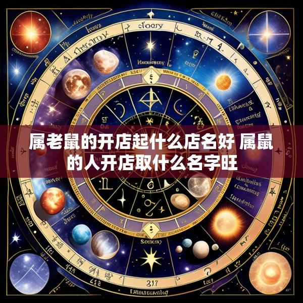 属老鼠的开店起什么店名好 属鼠的人开店取什么名字旺