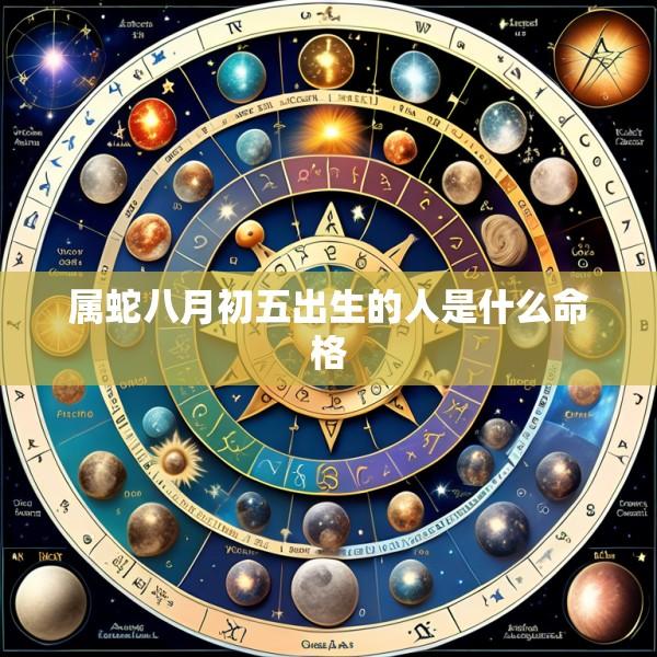 属蛇八月初五出生的人是什么命格