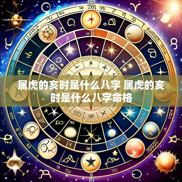 属虎的亥时是什么八字 属虎的亥时是什么八字命格