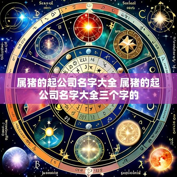 属猪的起公司名字大全 属猪的起公司名字大全三个字的