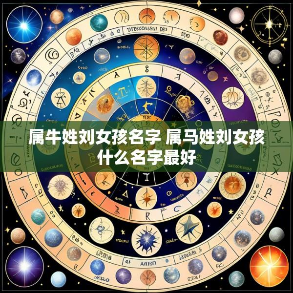 属牛姓刘女孩名字 属马姓刘女孩什么名字最好