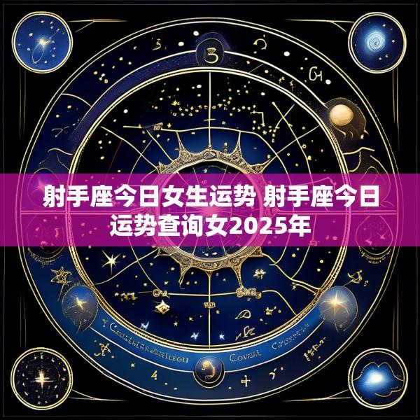 射手座今日女生运势 射手座今日运势查询女2025年