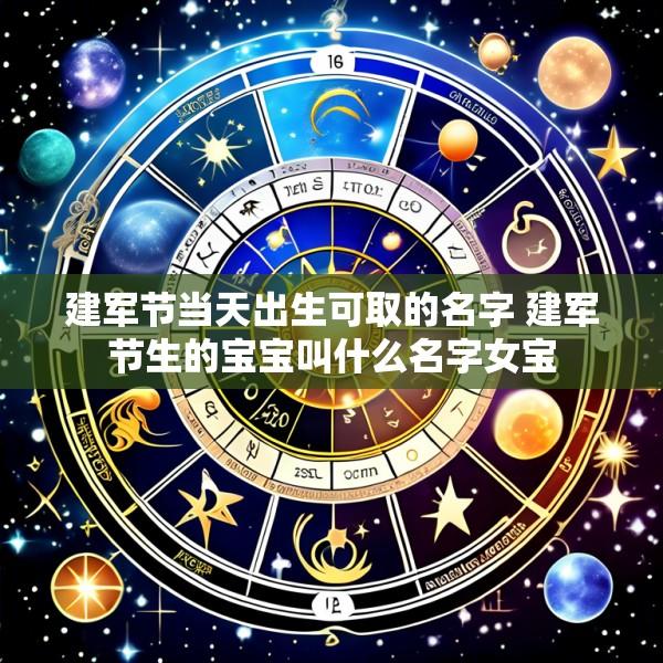建军节当天出生可取的名字 建军节生的宝宝叫什么名字女宝