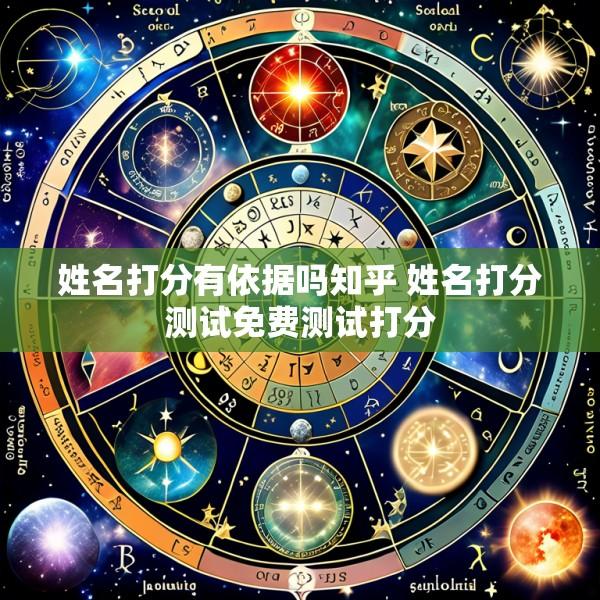 姓名打分有依据吗知乎 姓名打分测试免费测试打分