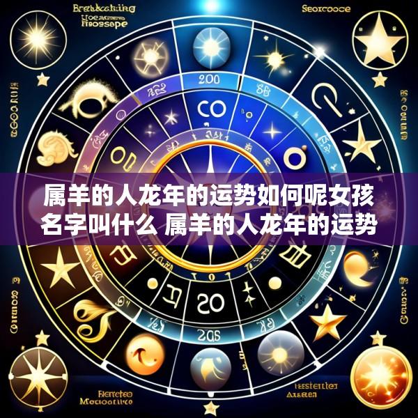 属羊的人龙年的运势如何呢女孩名字叫什么 属羊的人龙年的运势如何呢女孩名字叫什么好听