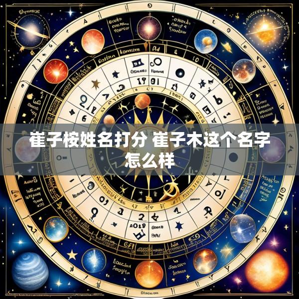 崔子桉姓名打分 崔子木这个名字怎么样