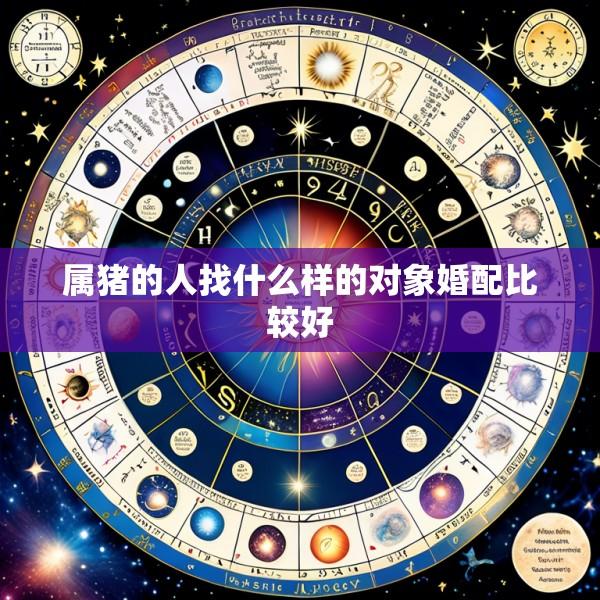 属猪的人找什么样的对象婚配比较好