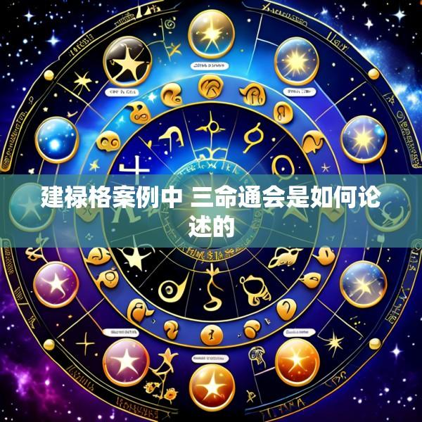 建禄格案例中 三命通会是如何论述的