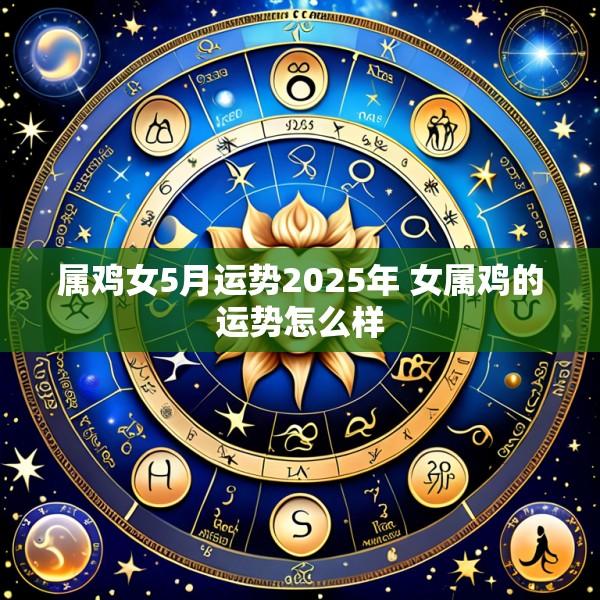 属鸡女5月运势2025年 女属鸡的运势怎么样