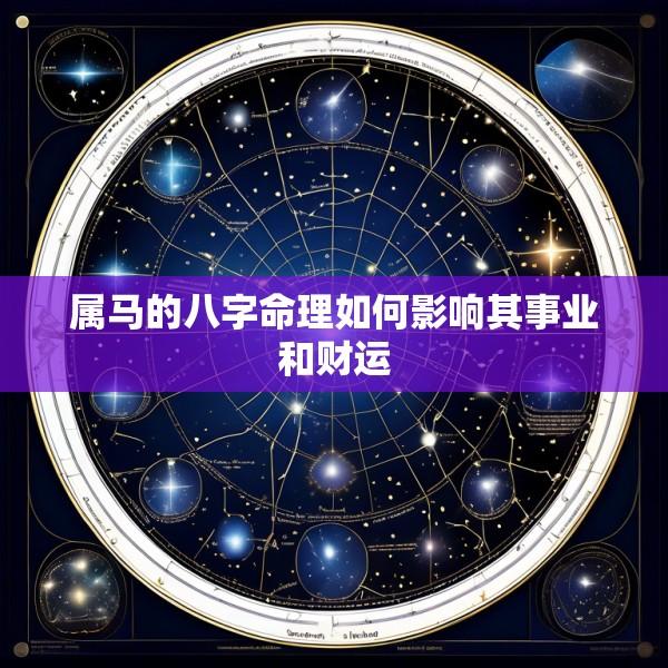属马的八字命理如何影响其事业和财运