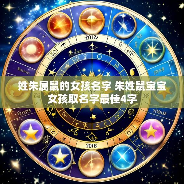 姓朱属鼠的女孩名字 朱姓鼠宝宝女孩取名字最佳4字