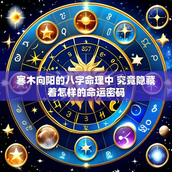 寒木向阳的八字命理中 究竟隐藏着怎样的命运密码