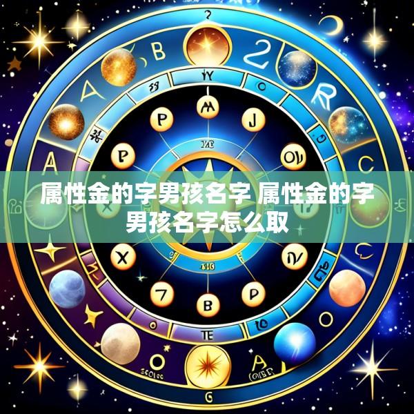 属性金的字男孩名字 属性金的字男孩名字怎么取