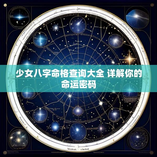 少女八字命格查询大全 详解你的命运密码