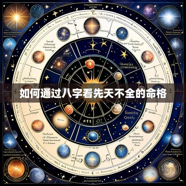 如何通过八字看先天不全的命格