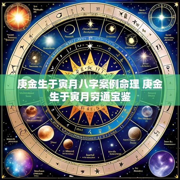 庚金生于寅月八字案例命理 庚金生于寅月穷通宝鉴
