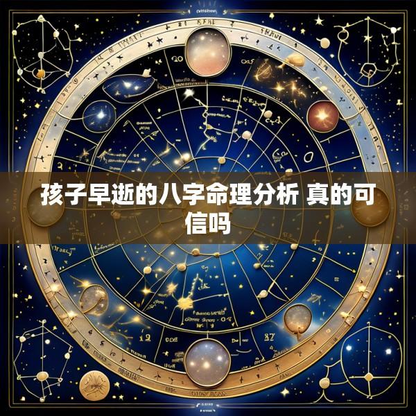 孩子早逝的八字命理分析 真的可信吗