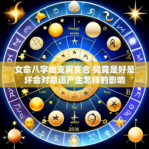 女命八字地支寅亥合 究竟是好是坏会对命运产生怎样的影响