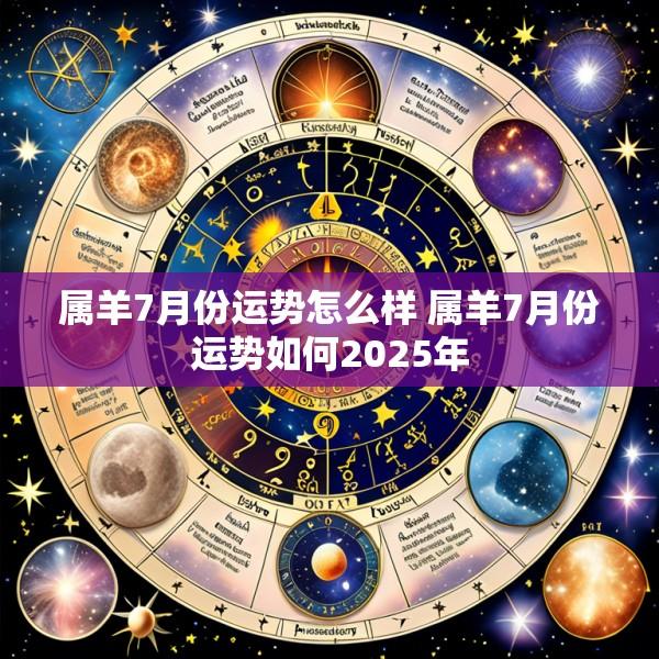 属羊7月份运势怎么样 属羊7月份运势如何2025年