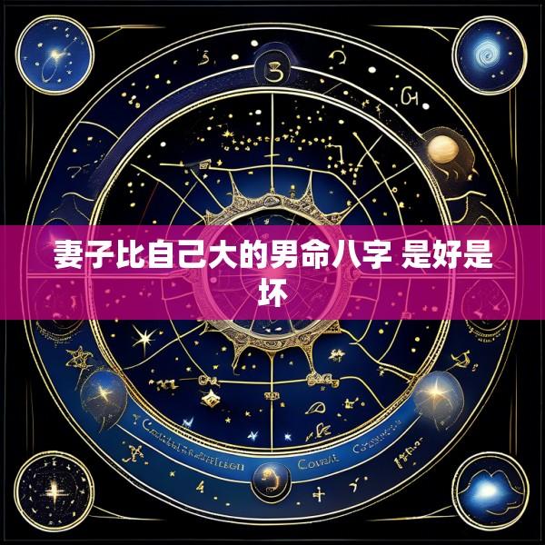 妻子比自己大的男命八字 是好是坏
