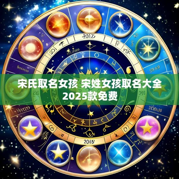 宋氏取名女孩 宋姓女孩取名大全2025款免费