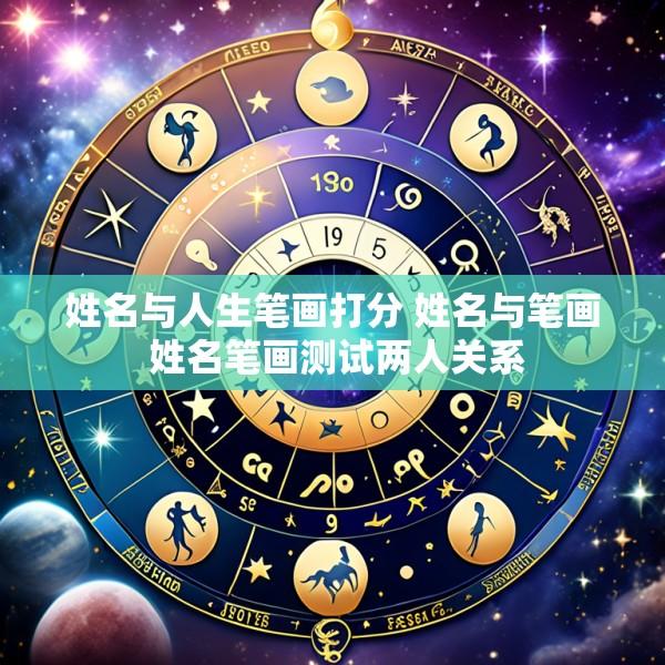 姓名与人生笔画打分 姓名与笔画 姓名笔画测试两人关系