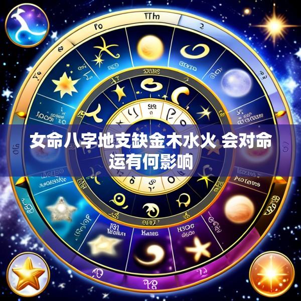 女命八字地支缺金木水火 会对命运有何影响