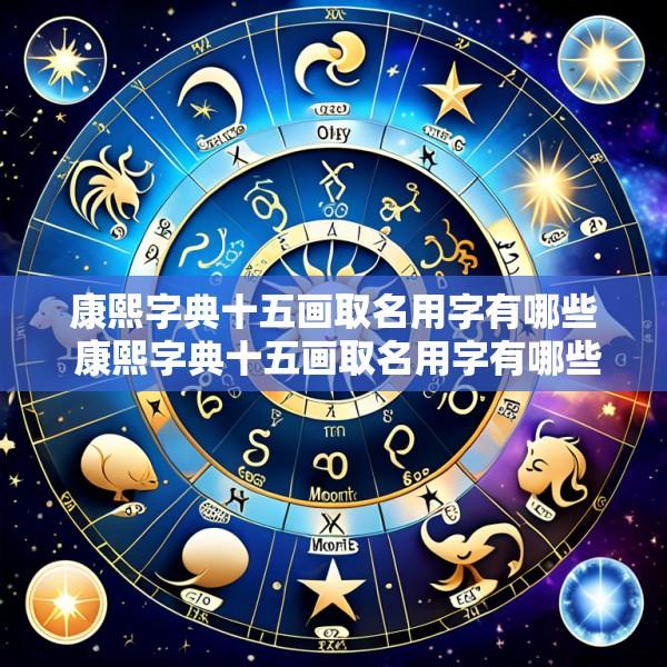 康熙字典十五画取名用字有哪些 康熙字典十五画取名用字有哪些属金的