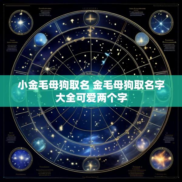 小金毛母狗取名 金毛母狗取名字大全可爱两个字