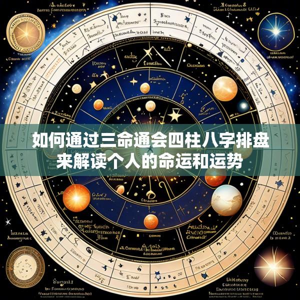 如何通过三命通会四柱八字排盘来解读个人的命运和运势