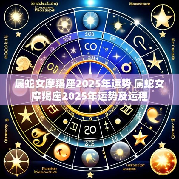属蛇女摩羯座2025年运势 属蛇女摩羯座2025年运势及运程