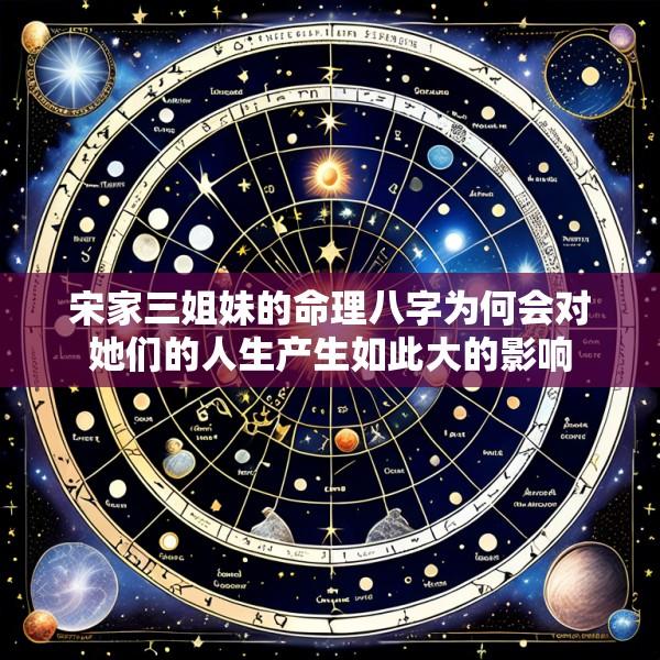 宋家三姐妹的命理八字为何会对她们的人生产生如此大的影响