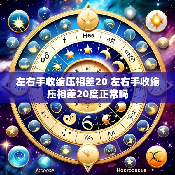 左右手收缩压相差20 左右手收缩压相差20度正常吗